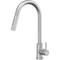 Смеситель для кухни Knotlor Streamline SS-09 с выдвижным изливом, нержавеющая сталь