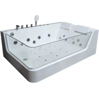 Акриловая ванна Ceruttispa C-495R 170x120 см R, с гидромассажем, белый