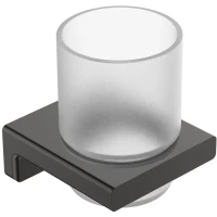 Стакан для зубных щеток AQUAme Tivoli AQM7311GM настенный, оружейная сталь