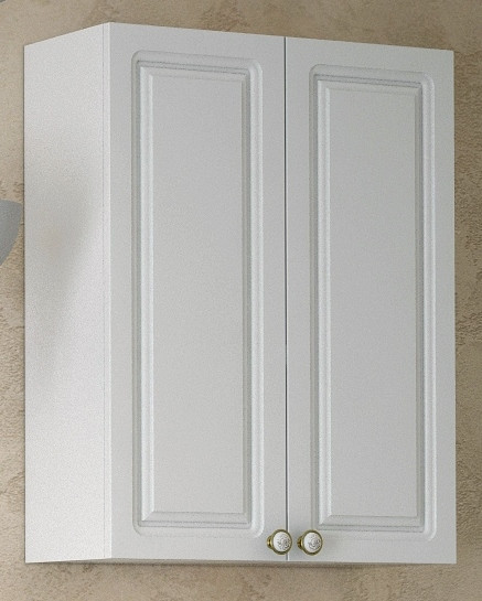 Шкаф двустворчатый подвесной 55х70 см белый глянец Corozo Классика SD-00000326