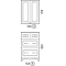 Шкаф двустворчатый подвесной 55x70 см белый глянец Corozo Классика SD-00000326 - 8