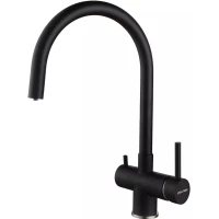 Смеситель для кухни Paulmark Heller He213218-AN с подключением к фильтру, антрацит