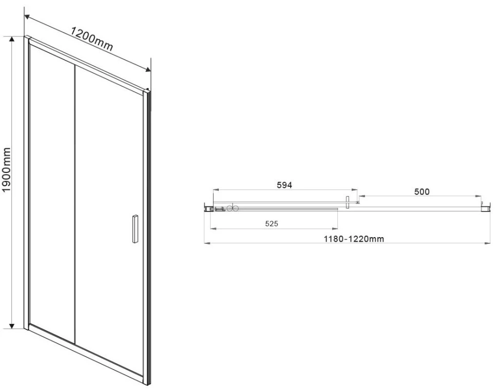 Душевая дверь 120 см Vincea Garda VDS-1G120CLGM прозрачное - фото 5
