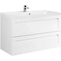 Тумба под раковину Art&Max Platino AM-Platino-1000-2C-SO-BM 99,3 см, подвесная, белый матовый