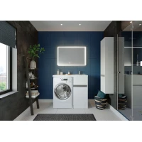 Комплект мебели белый глянец 105 см Акватон Лондри 1A236001LH010 + 1A72223KLH010 + 1A252802SU010