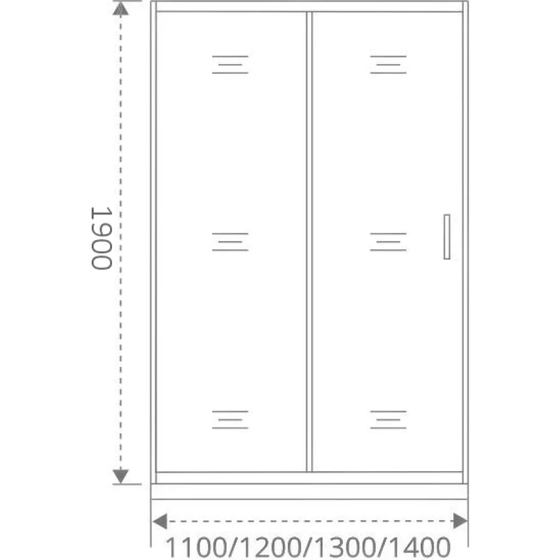 Душевая дверь 120 см Good Door Cofe WTW-120-C-B прозрачное