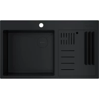 Кухонная мойка Omoikiri Akisame 86-2 Side-GB 4997047 86x44 см, графит