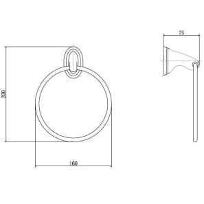 Изображение товара кольцо для полотенец fashun a1504