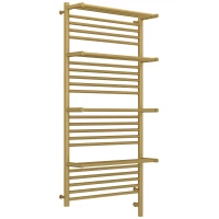 Полотенцесушитель электрический 1200x600 золотой матовый МЭМ правый Сунержа Богема с полкой 3.0 032-5809-1260