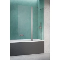 Шторка на ванну Radaway Nes Brushed Nickel PND II 110 Right 10009110-91-01R 110 см R, профиль никель матовый, стекло прозрачное