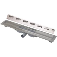 Душевой трап (лоток) AlcaPlast APZ101 Dream APZ101-300 + DREAM-300L 29,4 см, с решеткой, перфорированный, хром