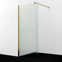 Душевая перегородка WasserKRAFT Rur 30W46BG-TXG 110 см, профиль золотой матовый, стекло текстурное