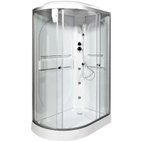 Душевая кабина 120x80x215 см Deto L602RGM+EL прозрачное