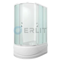Душевой уголок с поддоном 120x80x195 см Erlit Comfort ER0512TR-C3 матовое стекло