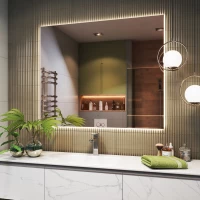 Зеркало Vigo Quadro Comfort 147 120x100 см, с LED-подсветкой, сенсорным выключателем, антизапотеванием