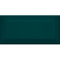 Плитка Клемансо зелёный тёмный грань 7,4x15 16059