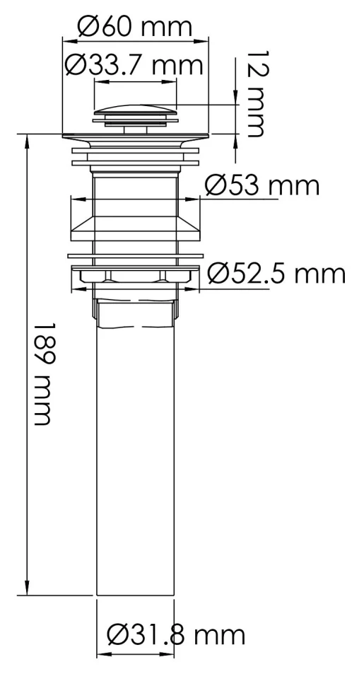 Донный клапан WasserKRAFT A252 - фото 2
