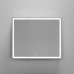 Изображение товара зеркальный шкаф sancos mi90eg 89x74 см r, с led-подсветкой, сенсорным выключателем, диммером, дуб галифакс