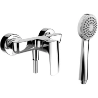 Смеситель для душа Laufen Laurin HF500750100600 с душевым гарнитуром, хром