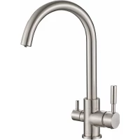 Смеситель для кухни Zorg SH 713 SATIN с подключением к фильтру, сатин