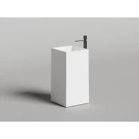 Раковина-чаша Salini S-Stone Armonia Square 01 130521M 46x46 см, напольная, белый матовый
