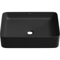 Раковина-чаша Wellsee Mint 338104000 50x38 см, накладная, черный матовый
