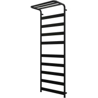 Полотенцесушитель водяной Grota Caldo 4650186712103 1500x527, черный матовый