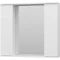 Зеркальный шкаф Misty Лира П-Лир04080-013 80x72 см, с подсветкой, выключателем, белый глянец/белый матовый - 2
