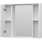 Зеркальный шкаф Misty Лира П-Лир04080-013 80x72 см, с подсветкой, выключателем, белый глянец/белый матовый - 4
