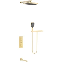 Душевой комплект Vincea VSFW-431T1RBG 315x210 мм, с термостатом, золотой матовый