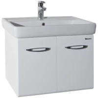 Тумба с раковиной белый глянец 70 см Bellezza Джела 4639811540014 + 4620000148555