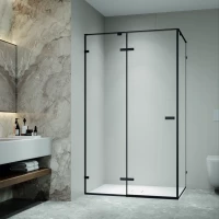 Душевой уголок RGW SV-040B Stilvoll 353204059-14 148x88 см, профиль черный матовый, стекло прозрачное