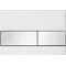 Монтажный элемент для подвесного унитаза + смывная клавиша Tece TECEsquare белый/нержавеющая сталь с покрытием против отпечатков пальцев 9300302 + 9200010 + 9380014 + 9240801 - 6