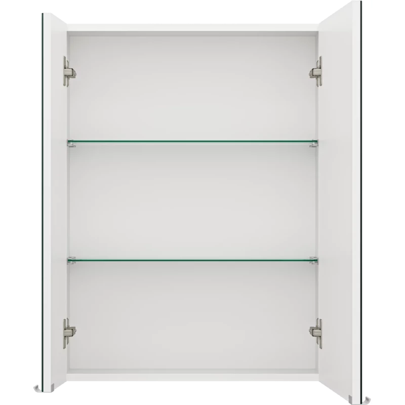 Зеркальный шкаф 60x80 см белый глянец R Misty Аура Э-Аур02060-01