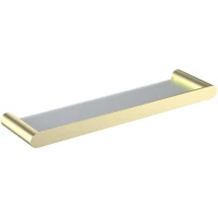 Полка стеклянная Timo Saona 13072/17 43,2 см, золотой матовый