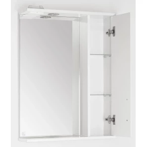Изображение товара зеркальный шкаф 60x83 см белый глянец style line агава лс-00000268