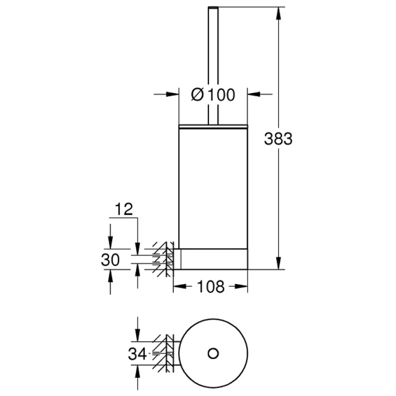 Ёршик Grohe Selection 41076BE0 Ёршик Grohe Selection 41076BE0