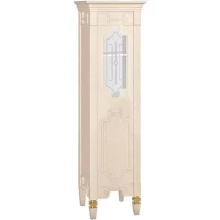 Пенал Belux Кастилия П 55 4810924256355 напольный R, бежевый глянец поталь золото