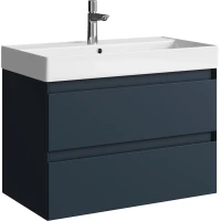 Тумба под раковину Aqwella 5 Stars Geometria GE01082GRM 79,2 см, подвесная, серый матовый