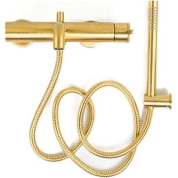 Смеситель для ванны Emmevi Filobrass 85001B/ORS с душевым гарнитуром, золотой матовый