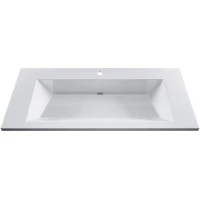 Раковина Uperwood Olivia ROlivia100wg 100x45 см, накладная, белый