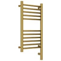 Полотенцесушитель электрический 600x300 зололтой МЭМ правый, перемычка прямая Сунержа Богема 3.0 03-5805-6030