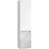 Пенал Belux Севилья ПН 35 4810924267894 подвесной R, белый глянец/белый мрамор