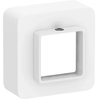 Накладка маскировочная 27x27 мм Сунержа 30-1030-0002 белый матовый