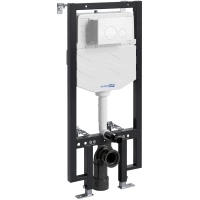 Инсталляция для унитаза WasserKRAFT Vils 56 56TLT.010.ME.WM02 с кнопкой смыва, белый матовый
