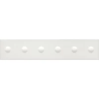 Плитка Медина 1 белый матовый структура 6x28,5