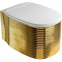 Унитаз подвесной Migliore Mare 32053 белый глянец/золотой