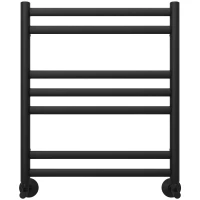 Полотенцесушитель водяной Aquatek Оберон П7 AQ RO0760BL 600x530, черный матовый