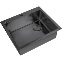 Кухонная мойка Zorg LUX 5951 GRAFIT 59x51 см, графит