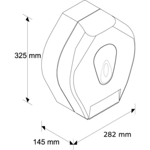 Изображение товара диспенсер туалетной бумаги merida top maxi bts101